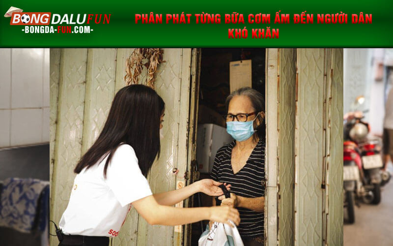 Phân phát từng bữa cơm ấm đến người dân khó khăn