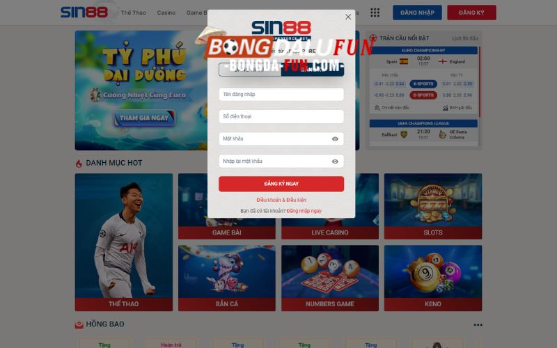 Hướng dẫn tham gia chơi cá cược tại Sin88